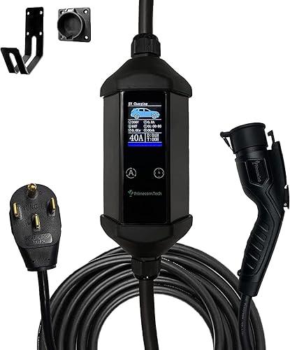 30 Feet Level 2 Primecom Electric Vehicle (EV) Charger (220/240V, 32Amp/40Amp) 32 and 40 Amp 6-50P, 10-50P, & 14-50P. Delay Timer Feature (48 Amp, 14-50P)